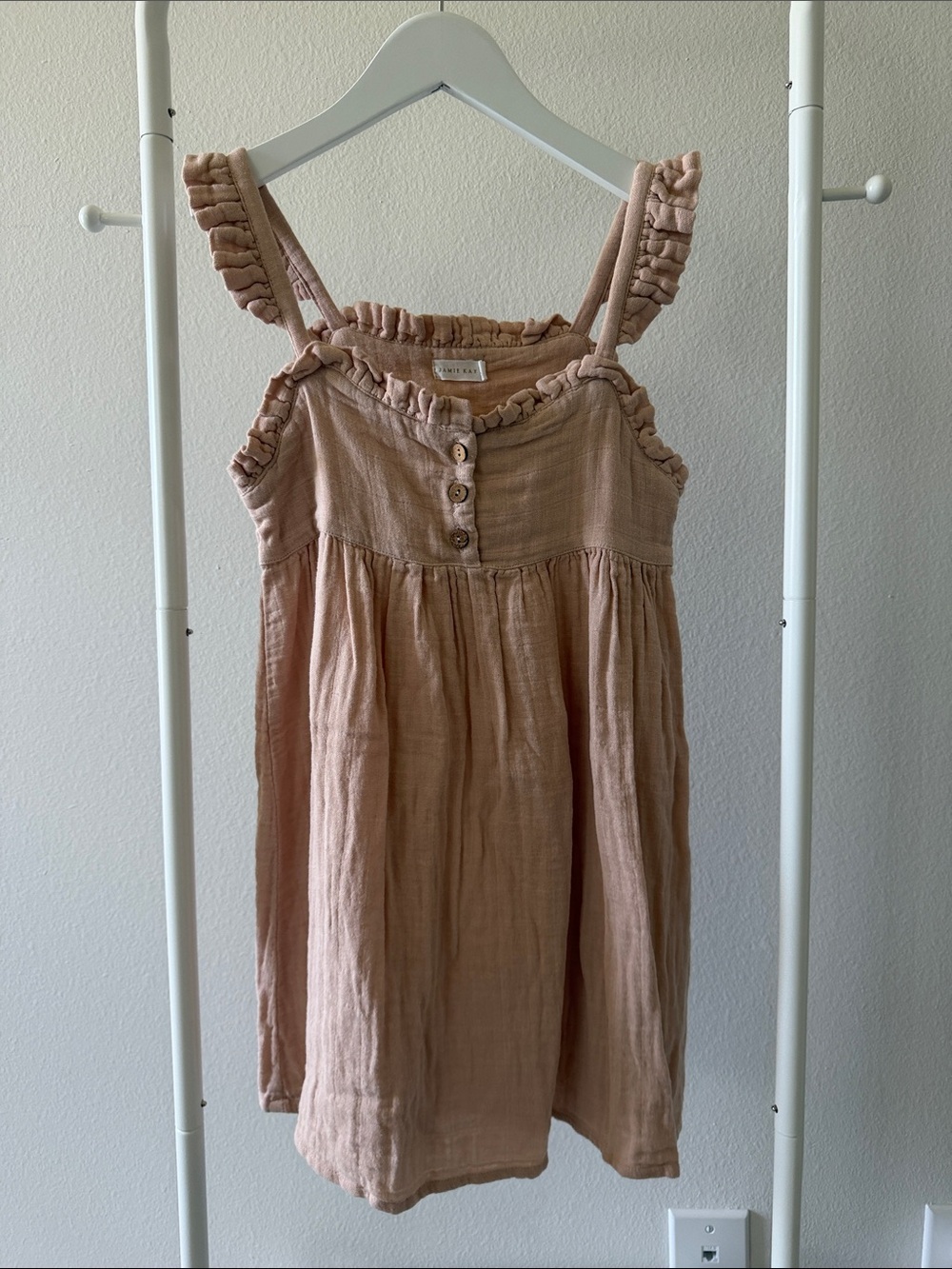 Jamie Kay Dusty Pink Ruffle Strap Dress